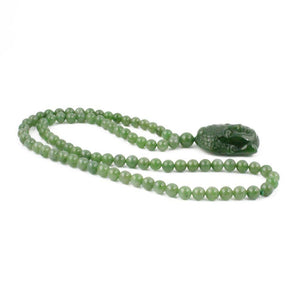 Auspicious Handcrafted Jade Guanyin Necklace