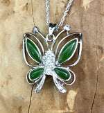 Sophisticated Luxury Jade Butterfly Pendant