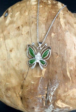 Sophisticated Luxury Jade Butterfly Pendant