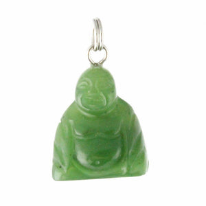 Jade Rituals Giggly Nephrite Buddha charm