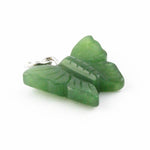 Intricately Sculpted Jade Butterfly Charm