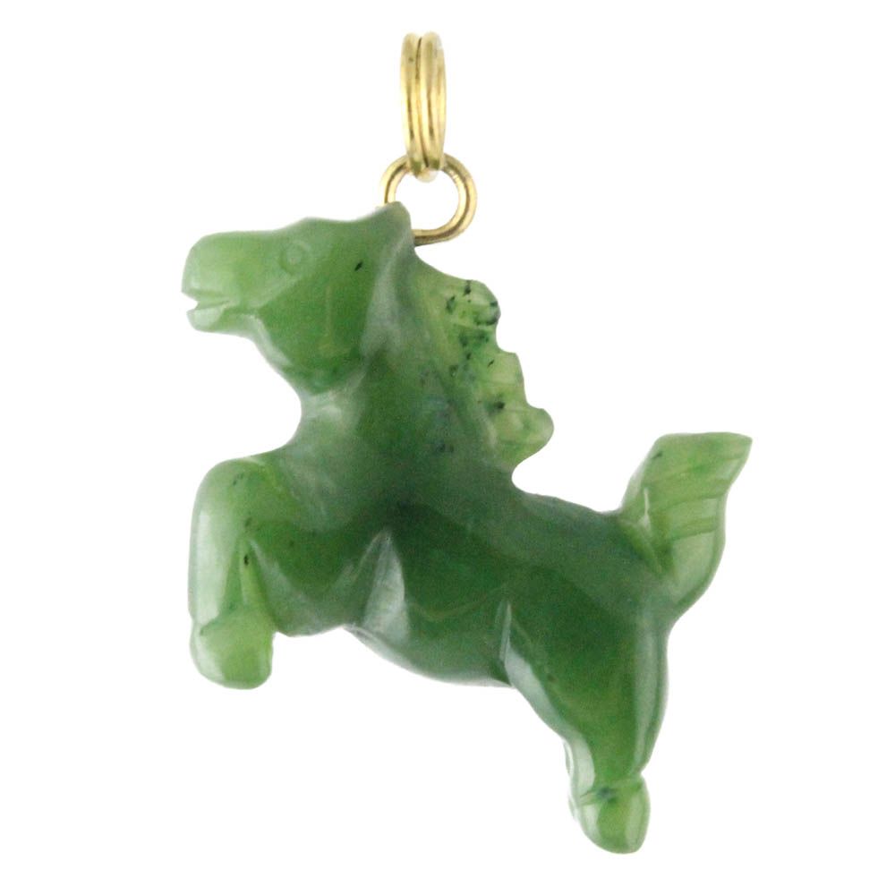 Jade Rituals Adorable Nephrite Pony Charm