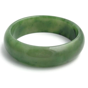 Jade Rituals Dark Green Nephrite Bangle 58mmx18mm