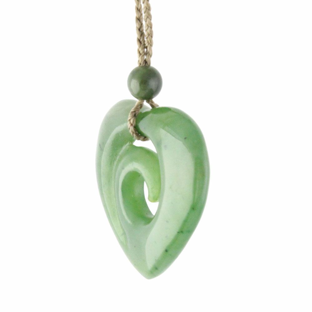 Jade Rituals Koru Heart Necklace