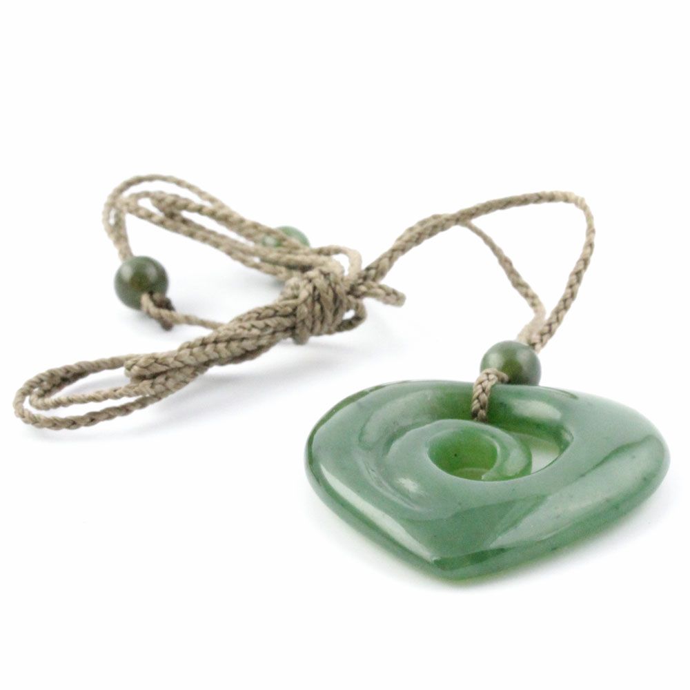 Jade Rituals Koru Heart Necklace