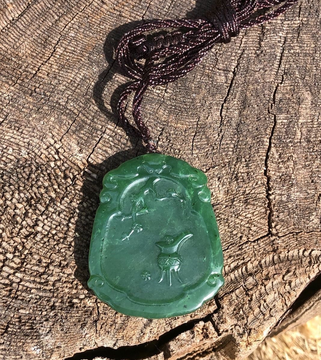 Jade Rituals Hand Sculpted Guanyin Pendant