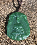 Jade Rituals Hand Sculpted Guanyin Pendant