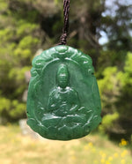 Jade Rituals Hand Sculpted Guanyin Pendant