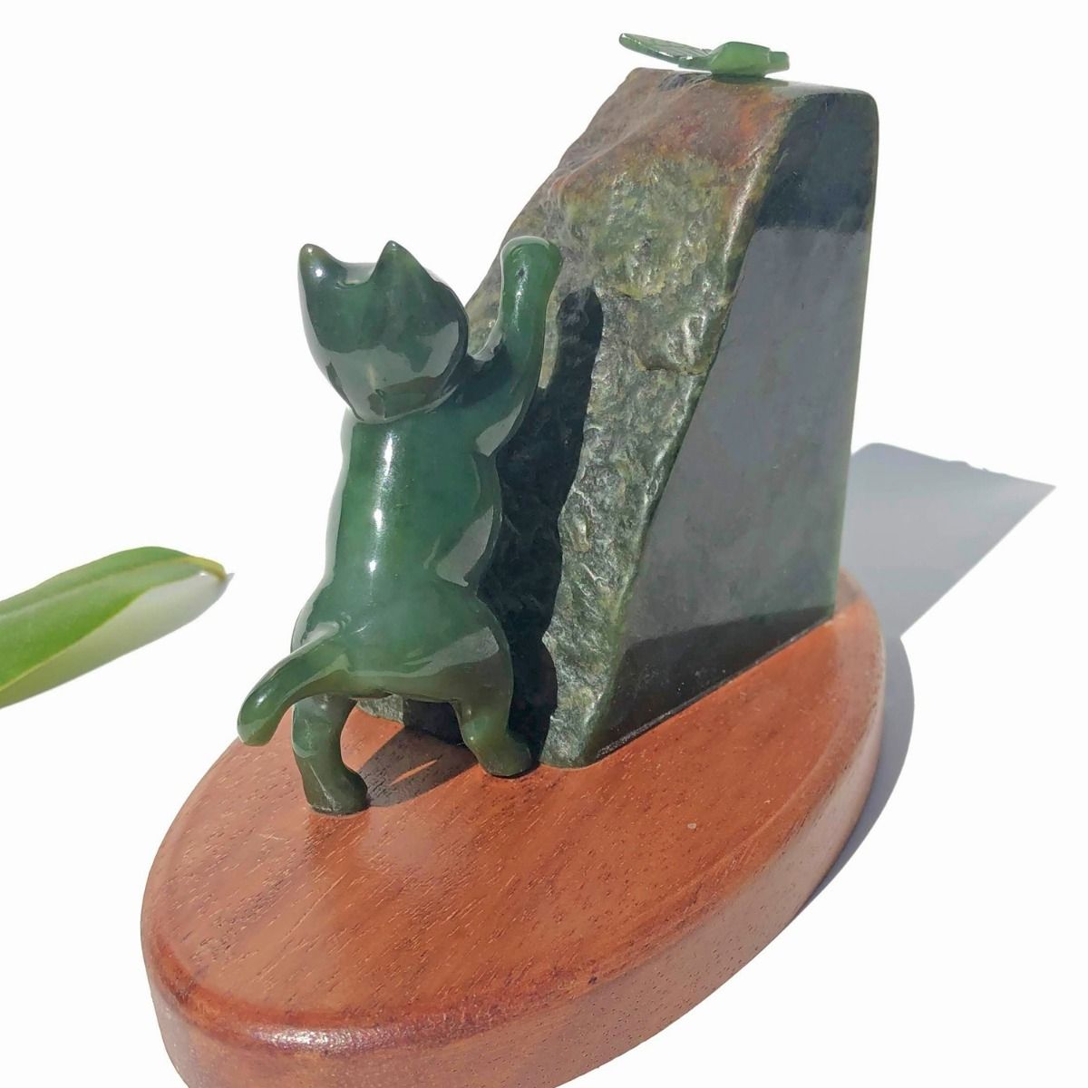 Jade Rituals Cat Pawing Butterfly