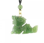 Jade Rituals Intricate Mystical Dragon Necklace