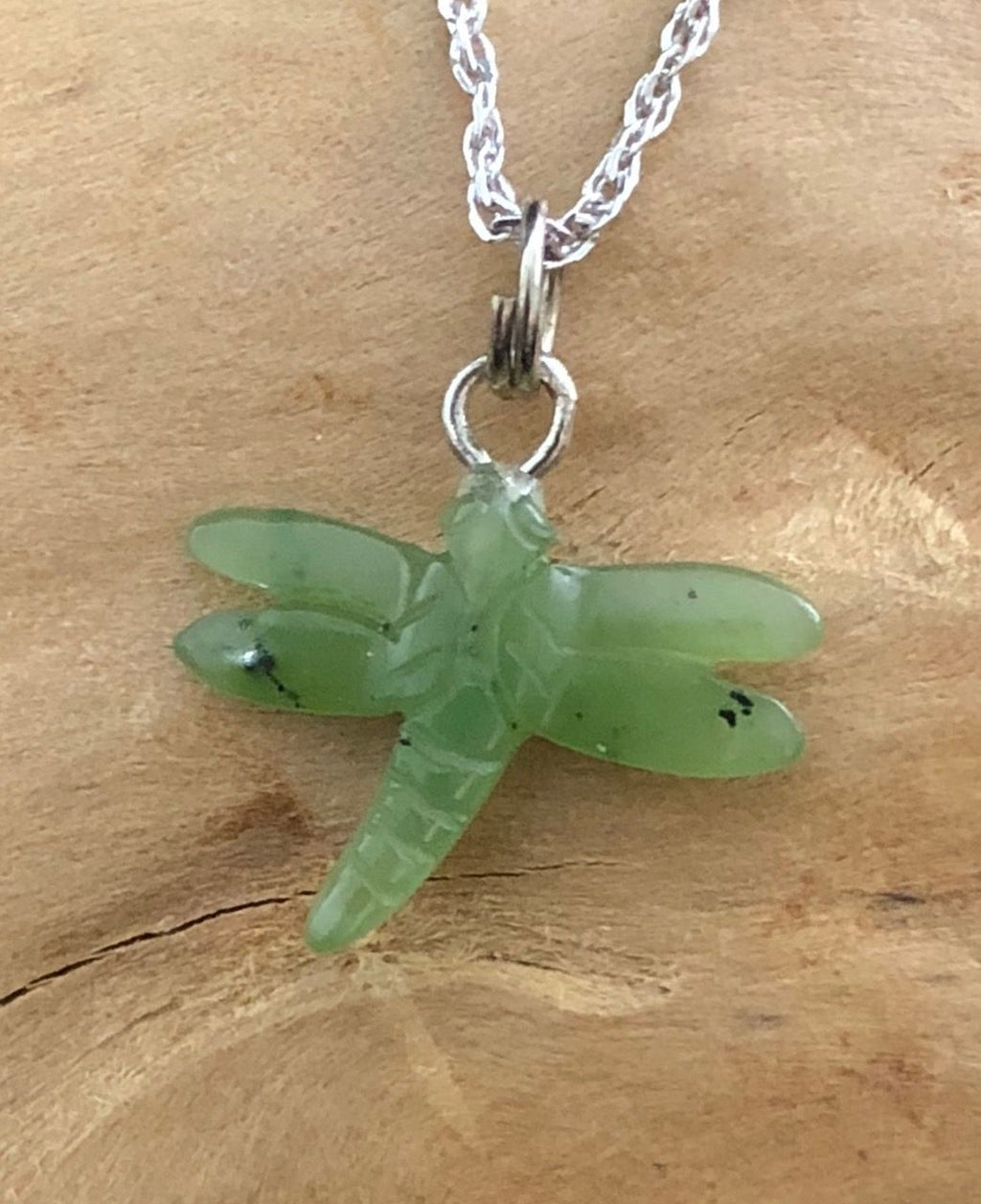 Jade Rituals Nephrite Dragonfly Charm