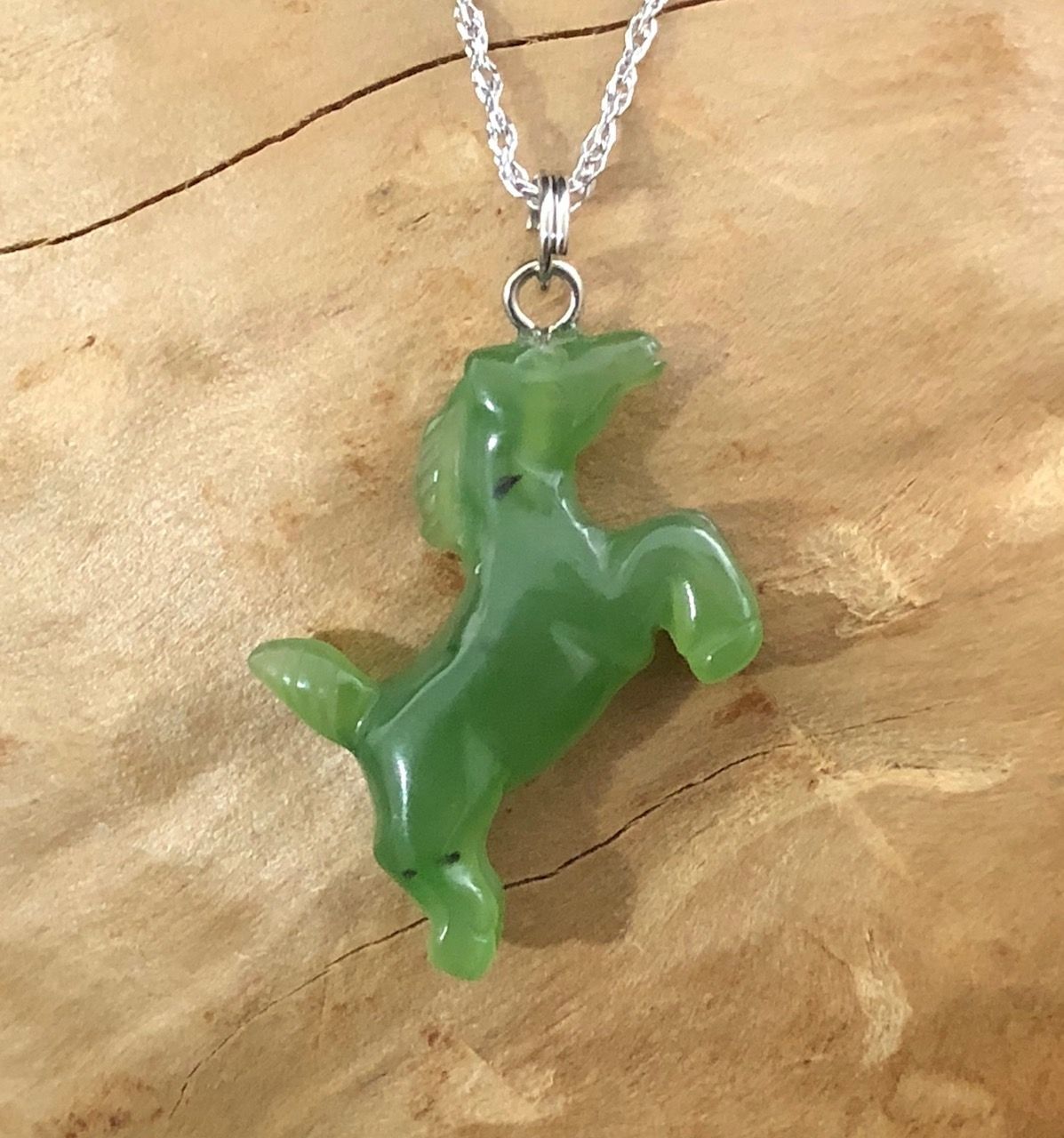 Jade Rituals Adorable Nephrite Pony Charm