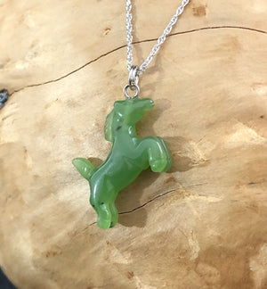 Jade Rituals Adorable Nephrite Pony Charm