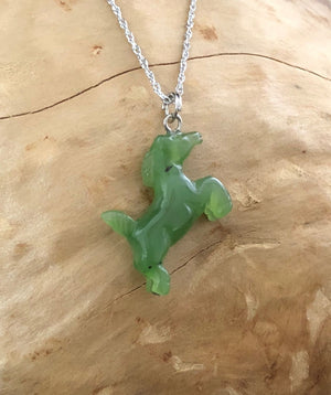 Jade Rituals Adorable Nephrite Pony Charm