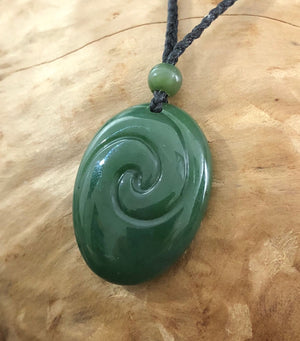 Jade Rituals Moana Koru Pendant