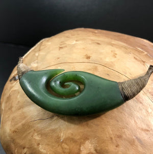 Jade Rituals Koru Canoe Necklace