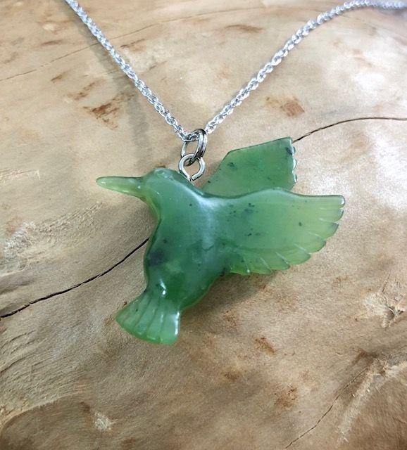 Sensual Jade Rituals Hummingbird Pendant