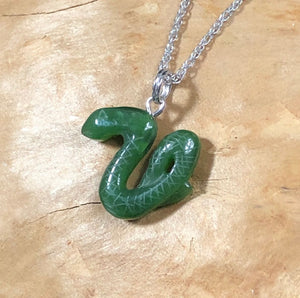 Luminescent Jade Rituals Nephrite Ayahuasca Snake Charm