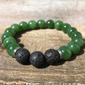 Jade Rituals Lava Bead Bracelet