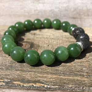 Jade Rituals Lava Bead Bracelet