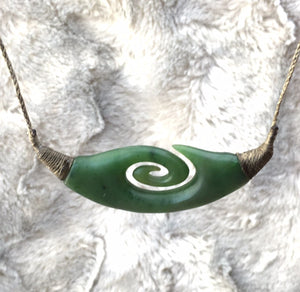 Jade Rituals Koru Canoe Necklace