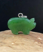 Jade Rituals Nephrite Little Pig charm